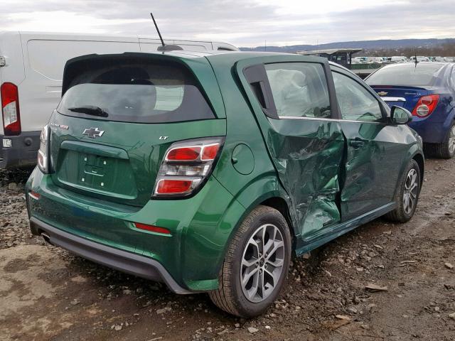 1G1JD6SB1J4132715 - 2018 CHEVROLET SONIC LT GREEN photo 4