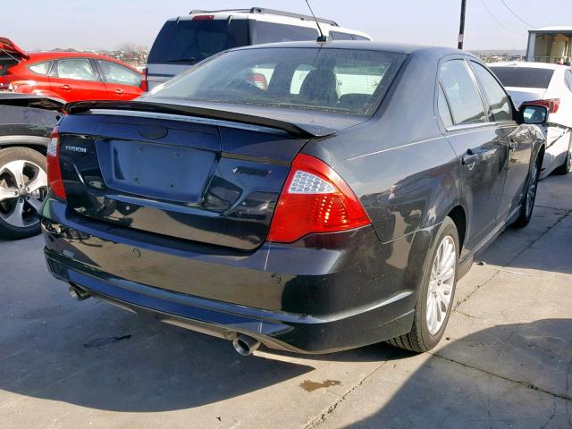 3FAHP0KC4AR193069 - 2010 FORD FUSION SPO BLACK photo 4