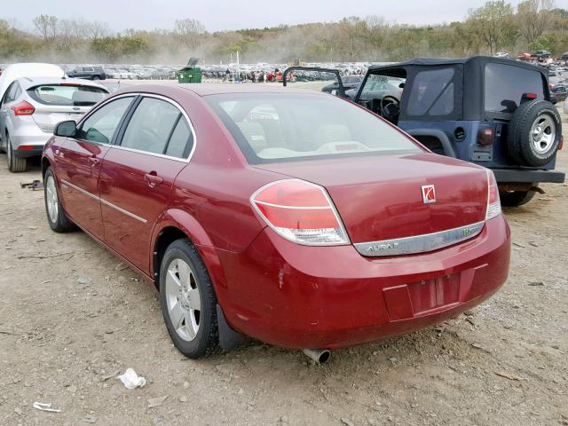 1G8ZR57527F287676 - 2007 SATURN AURA GREEN MAROON photo 3