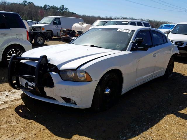 2C3CDXAT6CH304991 - 2012 DODGE CHARGER PO WHITE photo 2