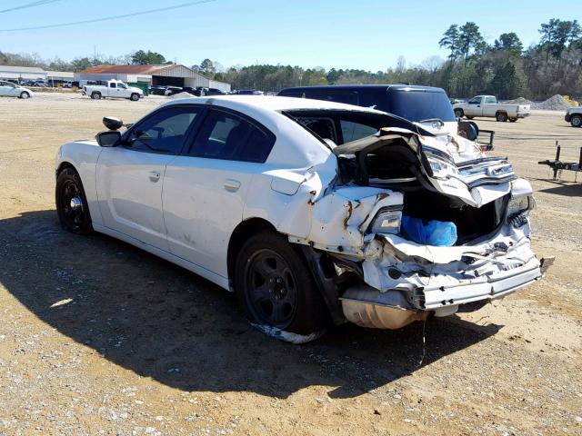 2C3CDXAT6CH304991 - 2012 DODGE CHARGER PO WHITE photo 3