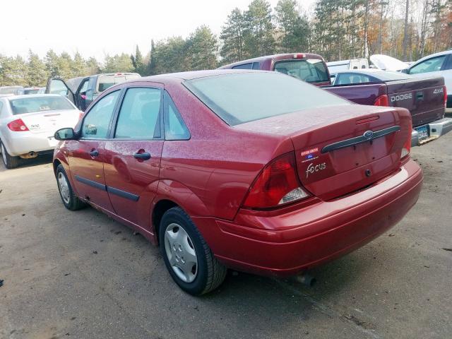 1FAFP33P63W310550 - 2003 FORD FOCUS LX RED photo 3