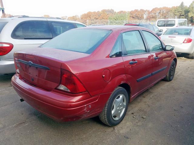 1FAFP33P63W310550 - 2003 FORD FOCUS LX RED photo 4