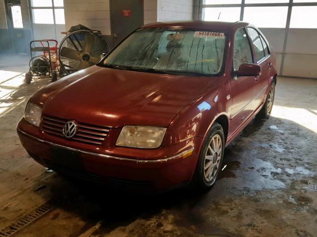 3VWRK69M94M040751 - 2004 VOLKSWAGEN JETTA GL RED photo 2