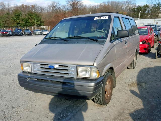 1FMDA41X7VZB15064 - 1997 FORD AEROSTAR GOLD photo 2