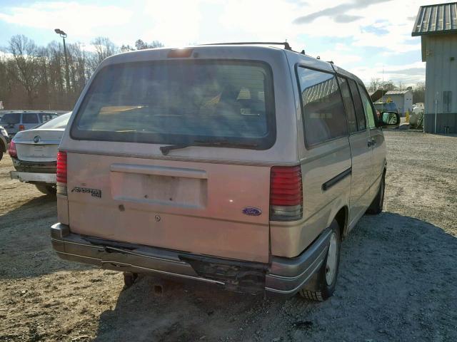 1FMDA41X7VZB15064 - 1997 FORD AEROSTAR GOLD photo 4