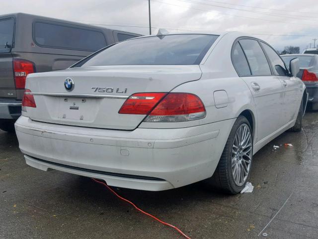 WBAHN83568DT83549 - 2008 BMW 750 LI WHITE photo 4