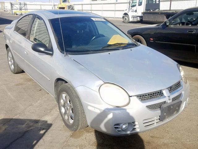 1B3ES56CX4D630820 - 2004 DODGE NEON SXT SILVER photo 1