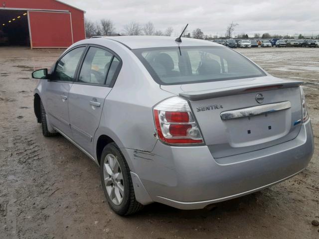 3N1AB6AP2BL604817 - 2011 NISSAN SENTRA 2.0 SILVER photo 3