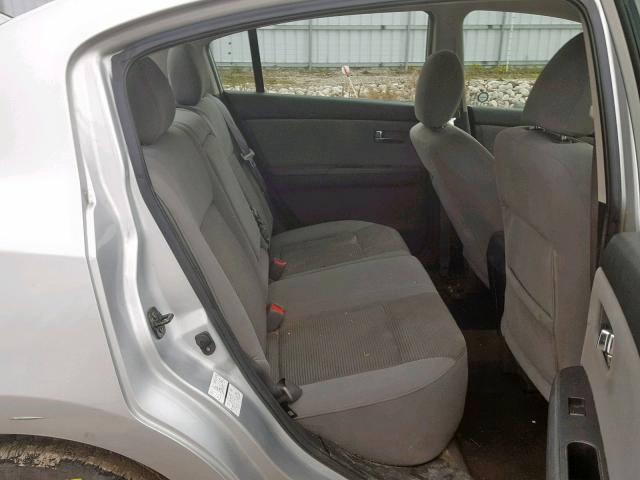 3N1AB6AP2BL604817 - 2011 NISSAN SENTRA 2.0 SILVER photo 6