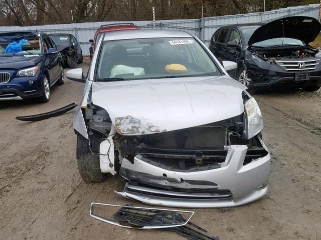 3N1AB6AP2BL604817 - 2011 NISSAN SENTRA 2.0 SILVER photo 9