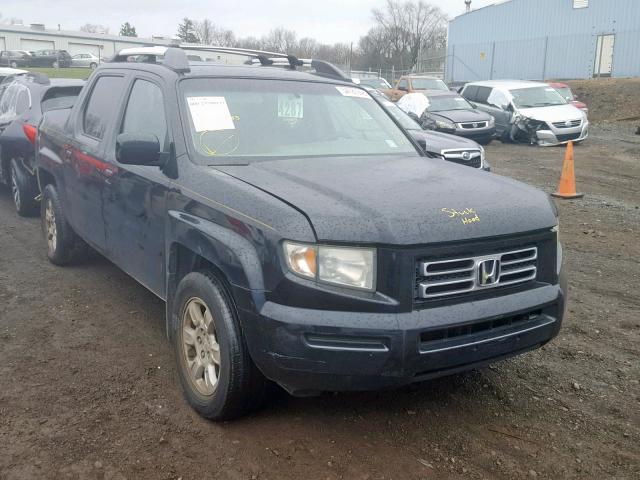 2HJYK16496H533266 - 2006 HONDA RIDGELINE BLACK photo 1