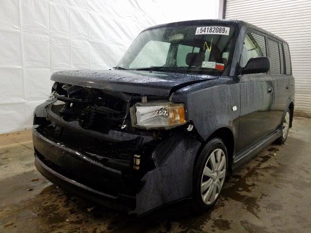 JTLKT324350209973 - 2005 TOYOTA SCION XB BLACK photo 2