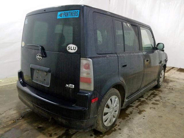 JTLKT324350209973 - 2005 TOYOTA SCION XB BLACK photo 4