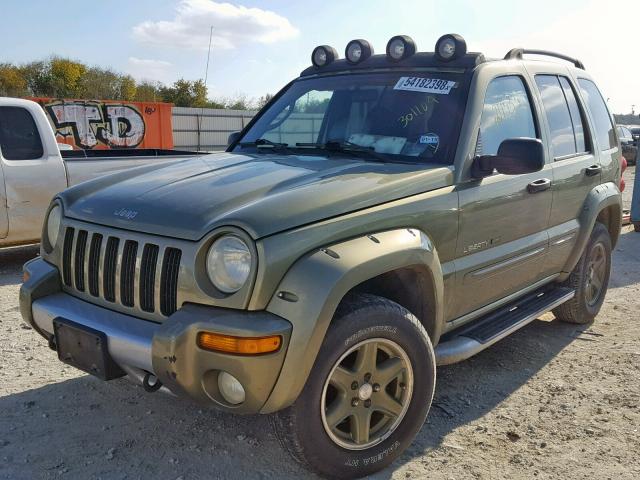 1J4GK38K02W301104 - 2002 JEEP LIBERTY RE GREEN photo 2