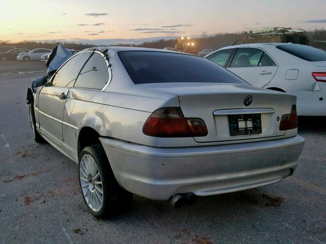 WBABN33421JW50158 - 2001 BMW 325 CI SILVER photo 3