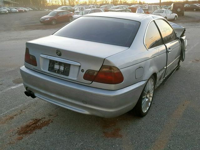 WBABN33421JW50158 - 2001 BMW 325 CI SILVER photo 4