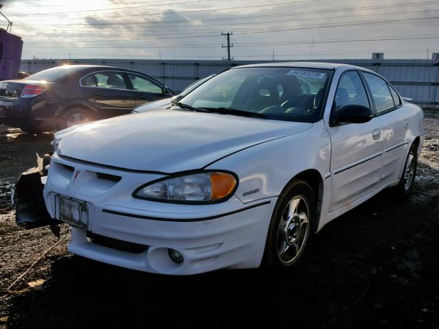 1G2NW52E43C170993 - 2003 PONTIAC GRAND AM G WHITE photo 2