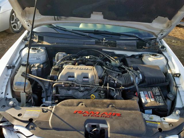 1G2NW52E43C170993 - 2003 PONTIAC GRAND AM G WHITE photo 7