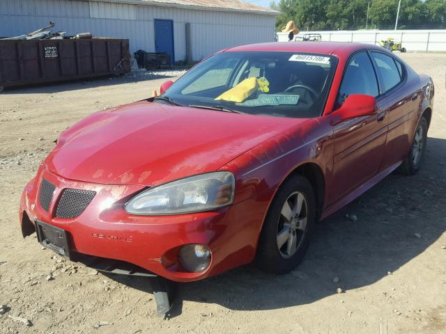 2G2WP552581191495 - 2008 PONTIAC GRAND PRIX RED photo 2