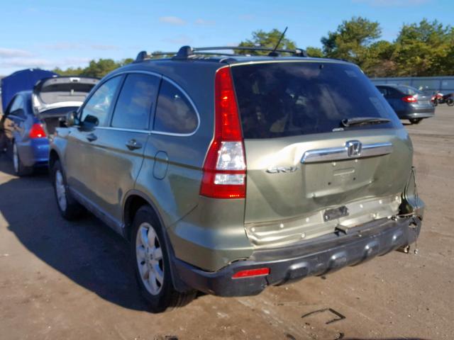 5J6RE48748L037722 - 2008 HONDA CR-V EXL GREEN photo 3