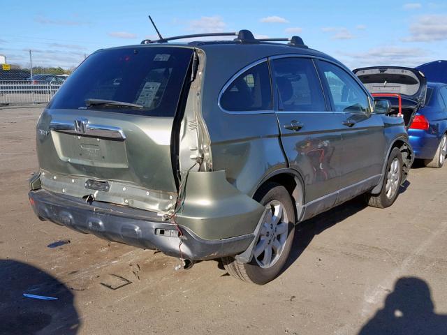 5J6RE48748L037722 - 2008 HONDA CR-V EXL GREEN photo 4