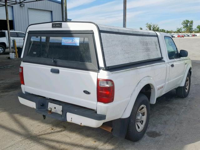 1FTYR10U03PB87902 - 2003 FORD RANGER WHITE photo 4