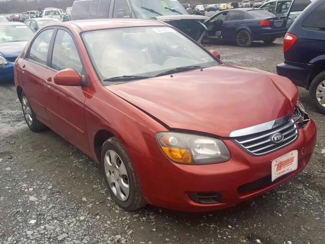 KNAFE221395626538 - 2009 KIA SPECTRA EX RED photo 1