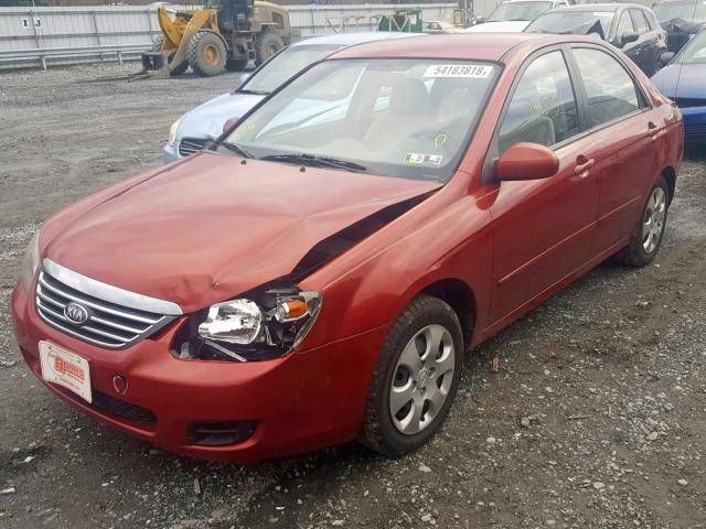 KNAFE221395626538 - 2009 KIA SPECTRA EX RED photo 2