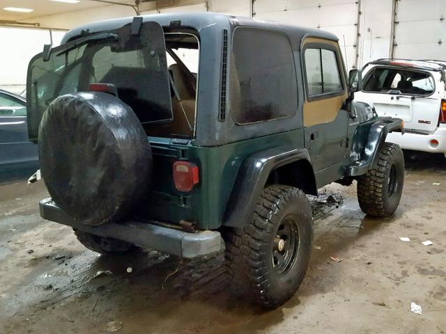 1J4FY29P6XP481639 - 1999 JEEP WRANGLER / GREEN photo 4