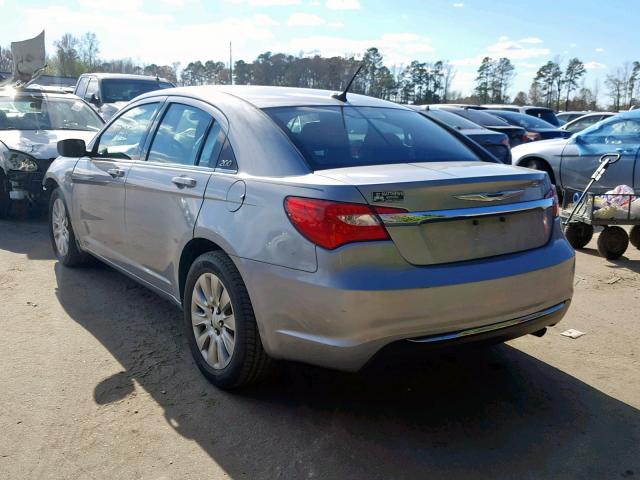 1C3CCBAB4EN213581 - 2014 CHRYSLER 200 LX SILVER photo 3