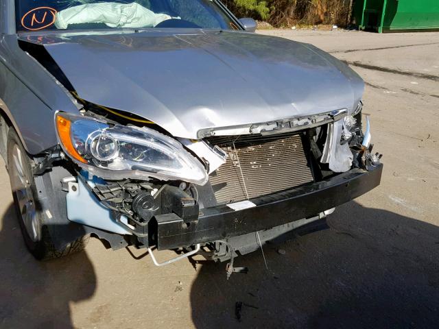 1C3CCBAB4EN213581 - 2014 CHRYSLER 200 LX SILVER photo 9