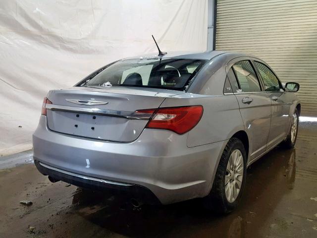 1C3CCBAG1DN724014 - 2013 CHRYSLER 200 LX GRAY photo 4