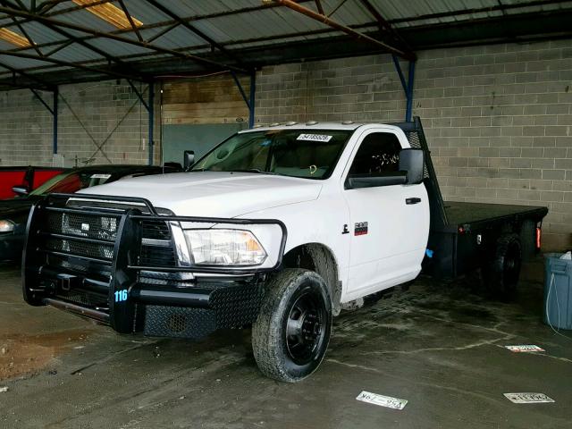 3C7WDSBL3CG332535 - 2012 DODGE RAM 3500 S WHITE photo 2