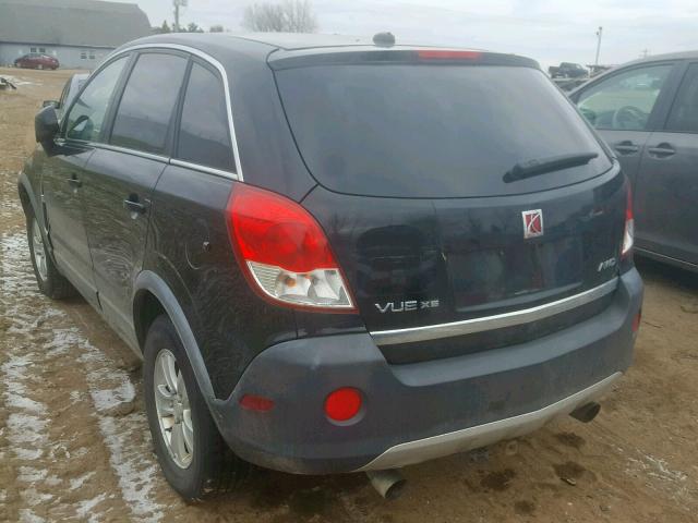 3GSDL43N88S518955 - 2008 SATURN VUE XE BLACK photo 3