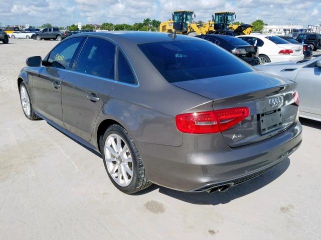 WAUFFAFL2FN021358 - 2015 AUDI A4 PREMIUM GRAY photo 3