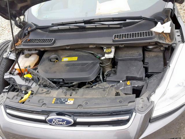 1FMCU0JX8EUA66742 - 2014 FORD ESCAPE TIT GRAY photo 7