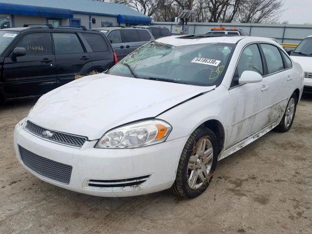 2G1WB5E34E1146796 - 2014 CHEVROLET IMPALA LIM WHITE photo 2