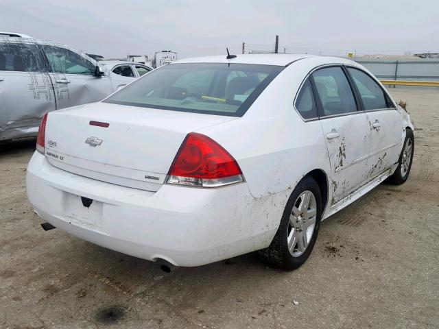 2G1WB5E34E1146796 - 2014 CHEVROLET IMPALA LIM WHITE photo 4