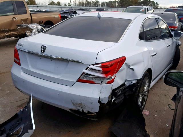 KMHGH4JH6FU095129 - 2015 HYUNDAI EQUUS SIGN WHITE photo 4