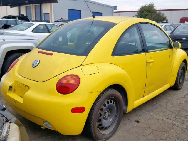 3VWBK21C52M425539 - 2002 VOLKSWAGEN NEW BEETLE 黄色 照片 4