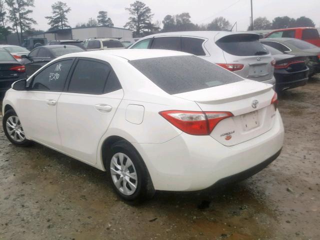 5YFBPRHE9EP008152 - 2014 TOYOTA COROLLA EC WHITE photo 3