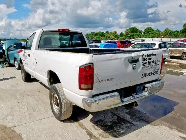 3D7KS26D45G813777 - 2005 DODGE RAM 2500 S Սպիտակ լուսանկար 3