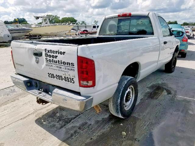 3D7KS26D45G813777 - 2005 DODGE RAM 2500 S Սպիտակ լուսանկար 4