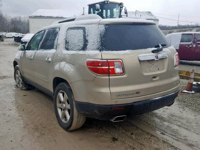 5GZEV33758J197804 - 2008 SATURN OUTLOOK XR თაფლისფერი ფოტო 3