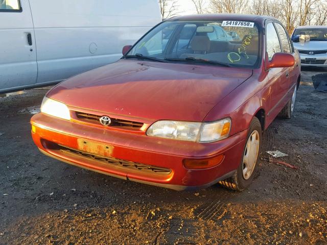 2T1BB02E1TC150723 - 1996 TOYOTA COROLLA DX RED photo 2