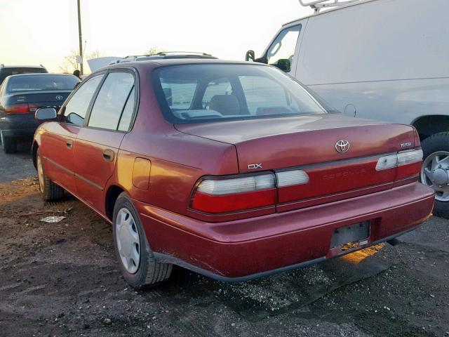 2T1BB02E1TC150723 - 1996 TOYOTA COROLLA DX RED photo 3