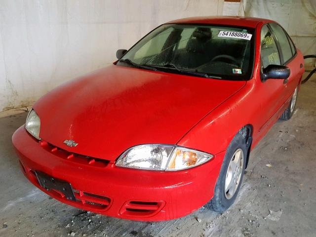 1G1JC524527200691 - 2002 CHEVROLET CAVALIER B RED photo 2