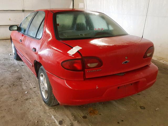 1G1JC524527200691 - 2002 CHEVROLET CAVALIER B RED photo 3