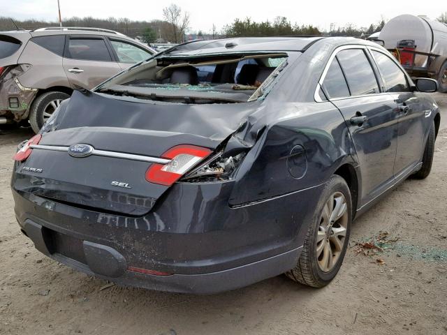 1FAHP2HW4BG116143 - 2011 FORD TAURUS SEL BLACK photo 4